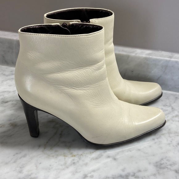 Nine West Renya Cream Ankle Boots - Picture 3 of 14